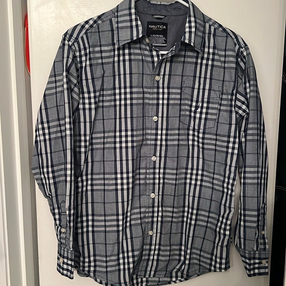 Boys Large Nautica button down